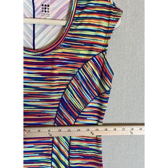 Title Nine Dream Dress Athletic Fit 
 Striped Fun Colorful Size Small Excellent - Picture 10 of 13